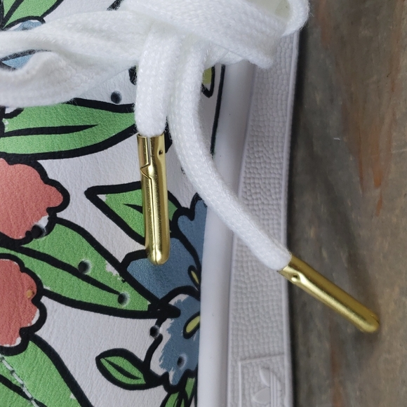 adidas Women's Stan Smith Leather All Over Floral Print Sneakers - Picture 10 of 11